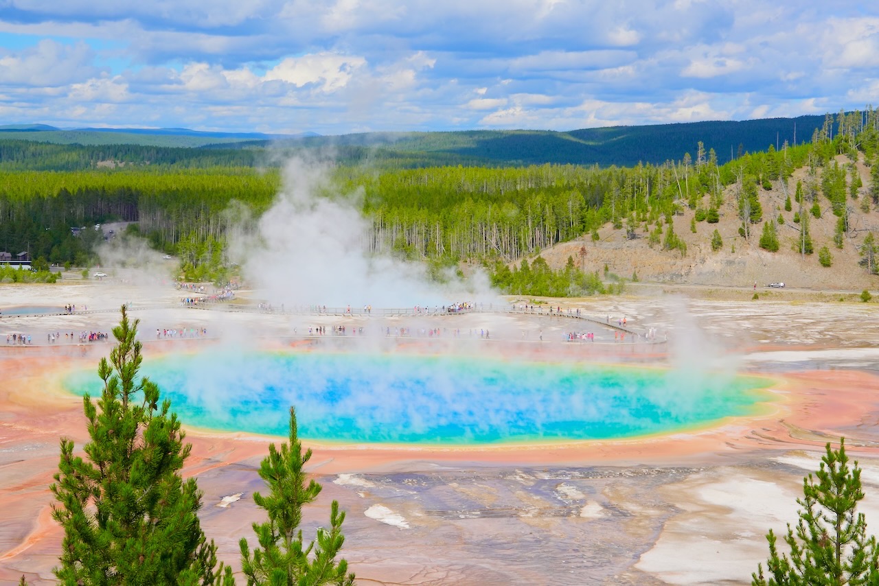 Sunset in the mountains