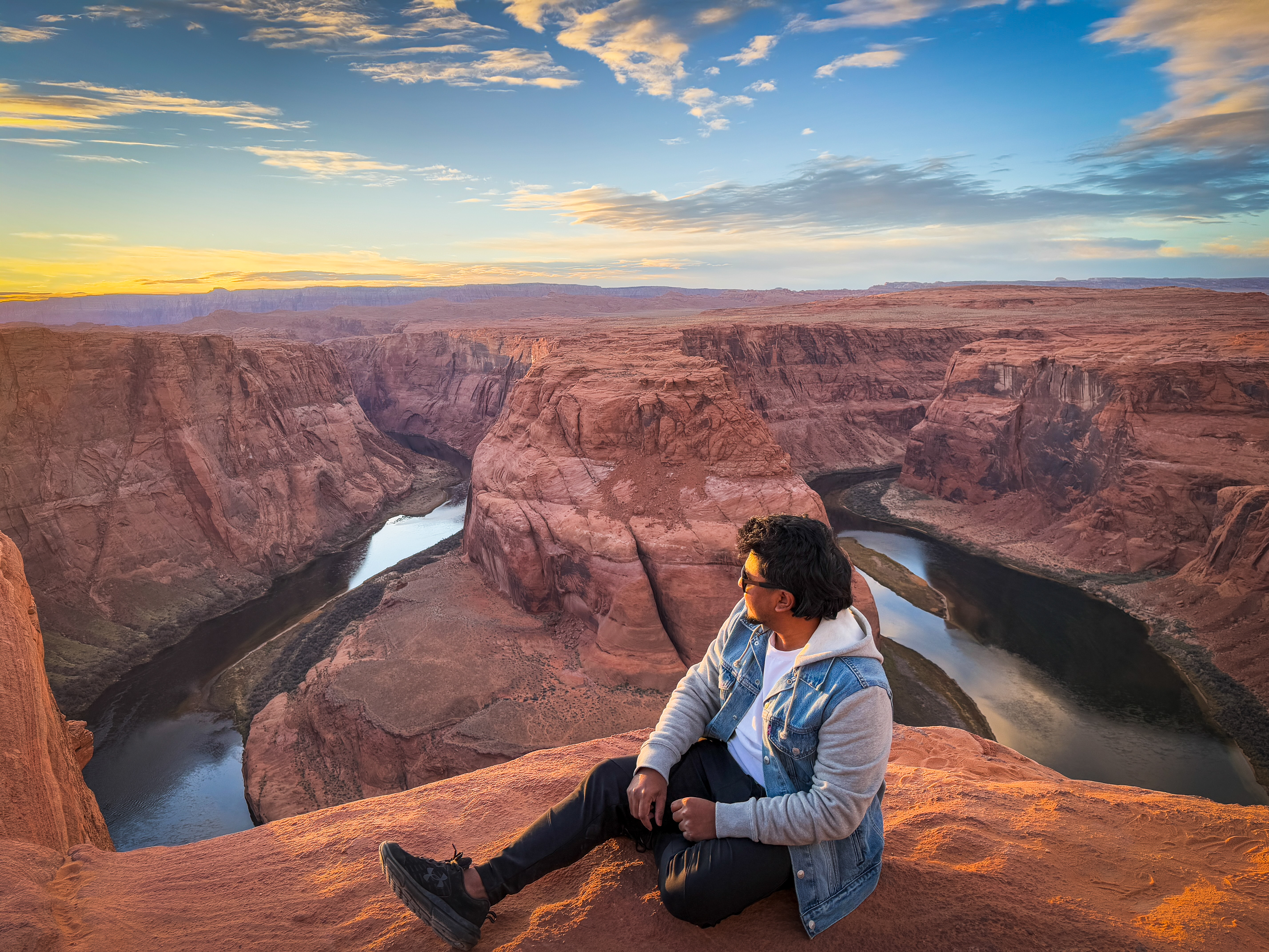 Sunset in the mountains